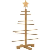 vidaXL Leseno božično drevo z stojalom Rjava 75 cm Bambus | Shoptok.si
