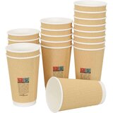  Papirnate šalice za kavu s poklopcima 1000 kom 16 oz 400 ml | shoptok.hr