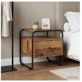 vidaXL Noćni ormar Staro drvo 40 x 39 5 x 40 cm Konstruirano drvo - Staro drvo 1 | shoptok.hr