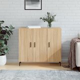 vidaXL Komoda boja hrasta sonome 90x34x80 cm od konstruiranog drva | shoptok.hr