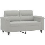  2-dijelni set sofa s jastucima svjetlosivi od mikrovlakana | shoptok.hr