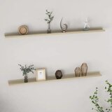 Maison Chic 2 kosi Stenske Police - Viseče police sonoma hrast 115x9x3 cm, (21793859) | Shoptok.si