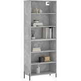  Visoka komoda siva betona 69,5x32,5x180 cm konstruirano drvo | shoptok.hr