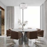  plafonska svetiljka vetro 1xE27/15W/230V prečnik 24,5 cm matni hrom | Eponuda.com
