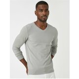 Koton Basic Knitwear Sweater V-Neck Cene