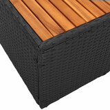  Vrtni kauč Crna 184 x 62 x 85cm poliratan | shoptok.hr