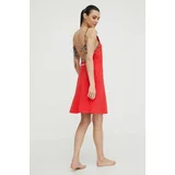 Karl Lagerfeld Obleka za na plažo rdeča barva