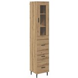  Highboard Umjetnički hrast 34,5 x 34 x 180 cm Konstruirano drvo | shoptok.hr