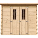 Timbela Lesena vrtna lopa - 239x142xH200cm/2.63 m2 - Vrtna hiša s podi - M310C+M310G, (21873270) | Shoptok.si