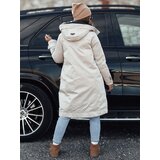 DStreet Kurtka damska przejściowa ELEGANTI długa z kapturem biało-szara | Shoptok.si