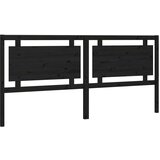 Maison Chic posteljno vzglavje - vzglavna omarica - nočna omarica črno 205,5x4x100 cm trdna borovina, (21705996) | Shoptok.si