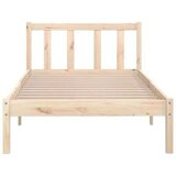 vidaXL Okvir za krevet bijeli od borovine 75 x 190 cm UK jednokrevetni | shoptok.hr