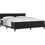 Krevet s opruga kutije s madracem Crna 180 x 200 cm Baršun | Eponuda.com