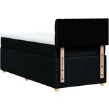 vidaXL Krevet s oprugama i madracem crni 100 x 200 cm od tkanine | shoptok.hr