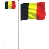  Belgijska zastava i jarbol 6,08 m aluminijski | shoptok.hr