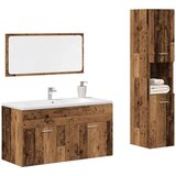  3-dijelni set kupaonskog namještaja od starog drveta | shoptok.hr