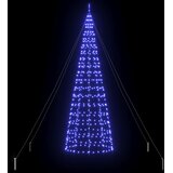  LED Božićno drvce s zemljanim klinovima Plava 400 cm Željezo | shoptok.hr