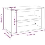  Stalak za cipele boja hrasta 75x35x45 cm konstruirano drvo | shoptok.hr