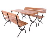 Rojaplast Vrtni blagovaonski set od masivnog bora u prirodnoj boji za 4 osobe Bravo – | shoptok.hr