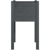  Vrtne sadilice 2 kom sive 40 x 40 x 70 cm od masivne borovine | shoptok.hr