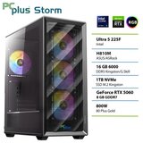 PCPLUS Storm Core Ultra 5 225F 16GB 1TB SSD RTX 5060 8GB gaming namizni računalnik | Shoptok.si