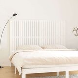 vidaXL Stensko posteljno vzglavje belo 185x3x110 cm trdna borovina | Shoptok.si