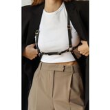 Fenzy Pojas S Metalnim Prstenima, Crni | shoptok.hr