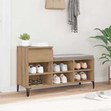 vidaXL Omara za čevlje artisan hrast 102 x 36 x 60 cm Konstruiran les | Shoptok.si