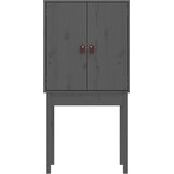  Visoka komoda siva 60 x 40 x 120 cm od masivne borovine | shoptok.hr