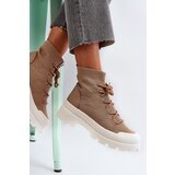Boto Women's Sock-Like Slip-On Boots Brown Solime | ePonuda.com