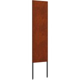  Zaslon za zasebnost v vrtu Rjav 32 x 140 cm Odporno jeklo | Shoptok.si