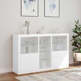  Komoda s LED svjetlima bijela 162 x 37 x 100 cm | shoptok.hr