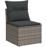 vidaXL 10-dijelni set vrtnih sofa od poliratana s jastucima sivi | shoptok.hr