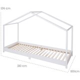 Roba Bijeli dječji krevet u obliku kućice 90x200 cm Montessori – | shoptok.hr