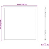 vidaXL Dostopna enota Bela 50 x 50 cm jeklo | Shoptok.si