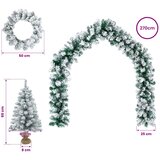  Set mini božićnih drvaca 60 cm PVC Zelena i bijela | shoptok.hr