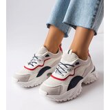 Gemre White sneakers with visible tread Rosita | Shoptok.si