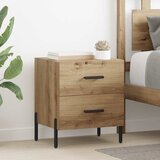 vidaXL Nočna omarica artisan hrast 40 x 35 x 47.5 cm Konstruiran les Cene