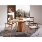 Hanah home atlantis - natural natural dining table & chairs set (4 pieces) | ePonuda.com