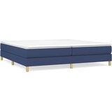  Krevet s oprugama i madracem plavi 200 x 200 cm od tkanine | shoptok.hr