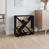 Ormarić za vino crni 62x25x62 cm od masivne borovine | shoptok.hr