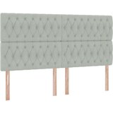  Krevet s od storage Svijetlo siva 180 x 200 cm Baršun - Svjetlosiva 180 x 200 cm Dizajn s jastučićima | shoptok.hr