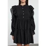 Trendyol Black Plain Lace Detailed Mini Woven Dress | Shoptok.si