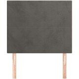 Posteljno vzglavje 2 kosa temno sivo 100x5x78/88 cm žamet, (20792613) | Shoptok.si