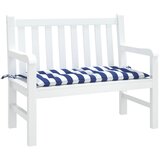  Jastuk za vrtnu klupu plavo-bijeli prugasti 100x50x7 cm tkanina | shoptok.hr