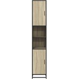  Kupaonski ormarić Sonoma hrast cm Konstruirano drvo i metal | shoptok.hr