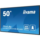Iiyama LFD LH5075UHS-B1AG 50" 4K UHD VA 3840 x 2160 @60Hz 500 cd/m² 5000:1 9.5ms Android 11 OS, iiSignage², FailOver, EShare landscape, portrait LH5075UHS-B1AG | ePonuda.com