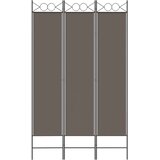 vidaXL Sobna pregrada s 3 panela antracit 120 x 200 cm od tkanine | shoptok.hr
