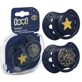 Silicone Dynamic Varalica 3-6M (2Kom) - Stardust Blue