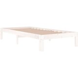  Okvir za krevet masivno drvo bijeli 90x190 cm 3FT jednokrevetni | shoptok.hr